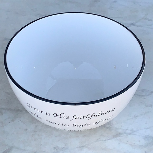 COVENTRY DAILY BLESSINGS BOWL LAMENTATIONS 3:23 NEW PORCELAIN 9 INCH - Picture 6 of 7